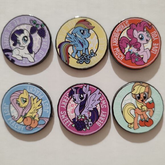 My Little Pony Blind Box Series Enamel Pins Full Set Of 6 Official Lapel Badges - Picture 1 of 10